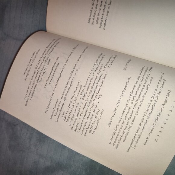 Book The Last Rhinos Save Africa Lawrence Anthony Bestseller History Nature - Picture 5 of 10